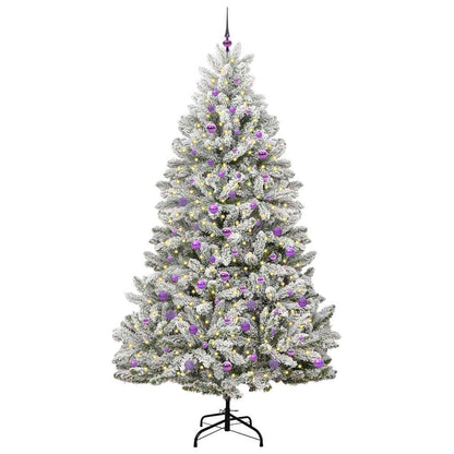 Albero di Natale artificiale con 300 LED Verde e Bianco 240 cm
