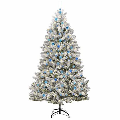Albero di Natale artificiale con 300 LED Verde e Bianco 240 cm