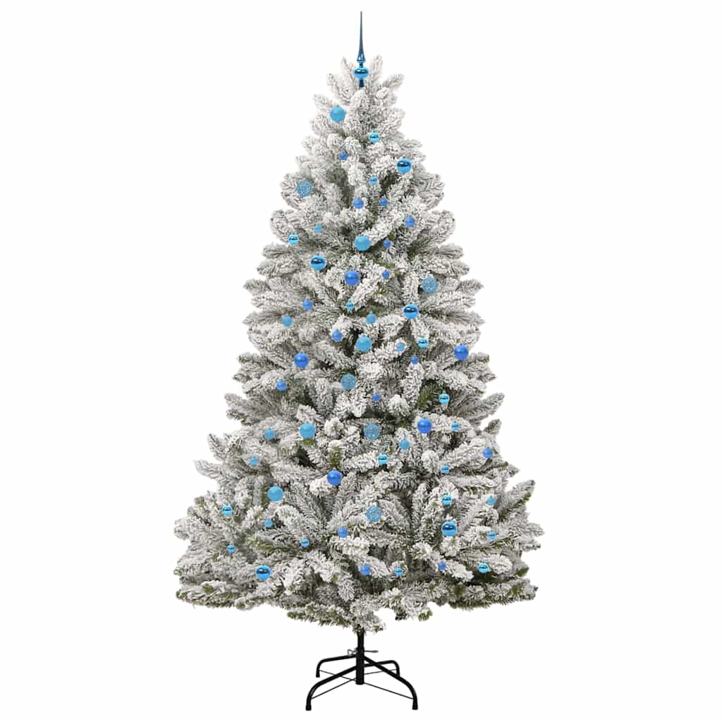 Albero di Natale artificiale con 300 LED Verde e Bianco 240 cm | homemem39