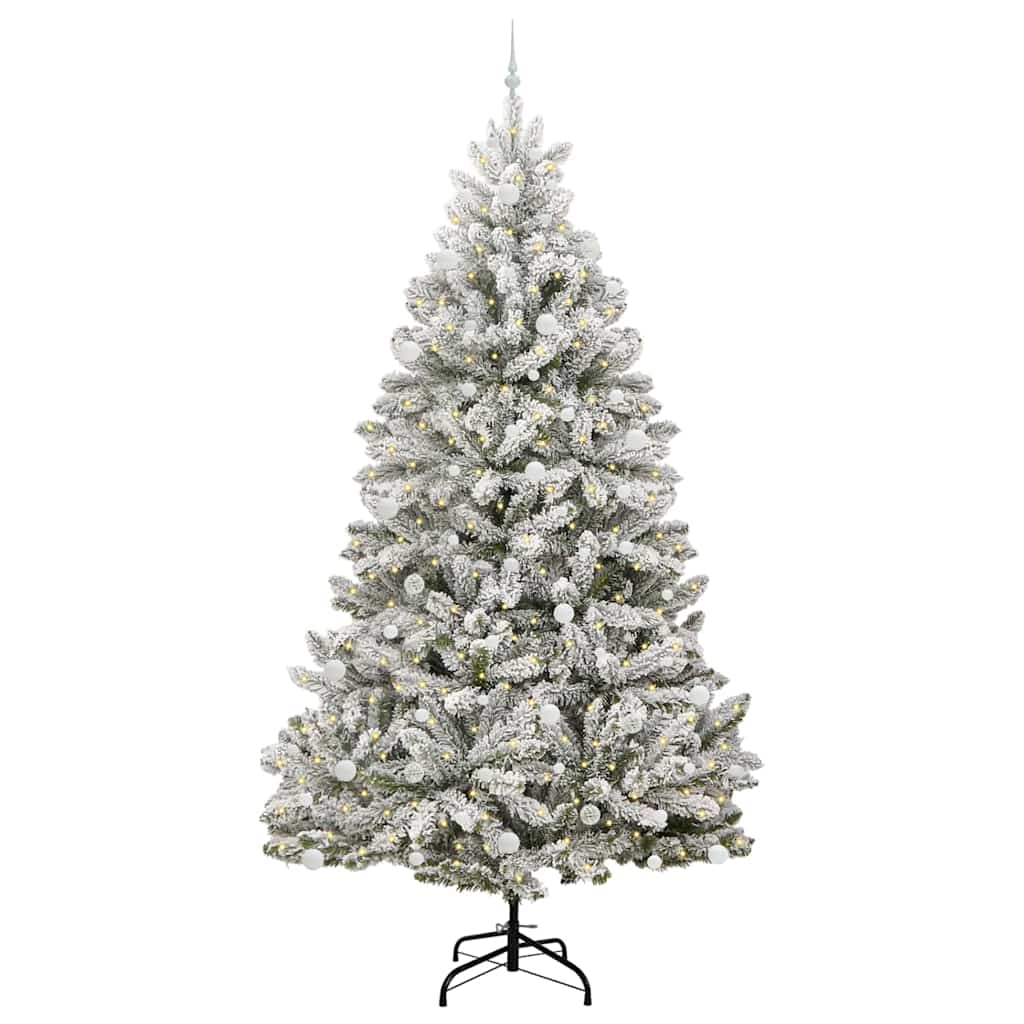 Albero di Natale artificiale con 300 LED Verde e Bianco 270 cm