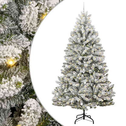 Albero di Natale artificiale con 300 LED Verde e Bianco 270 cm | homemem39
