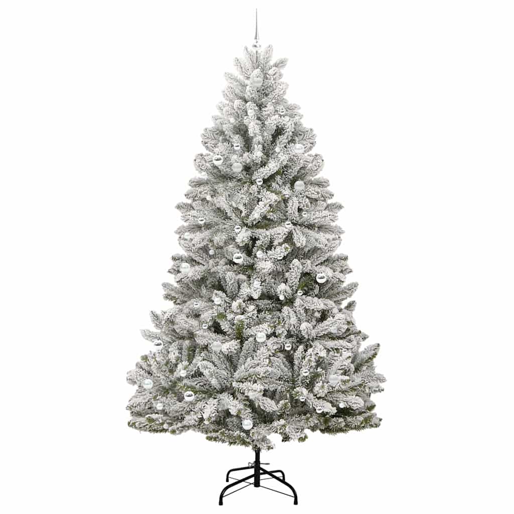 Albero di Natale artificiale con 300 LED Verde e Bianco 270 cm | homemem39