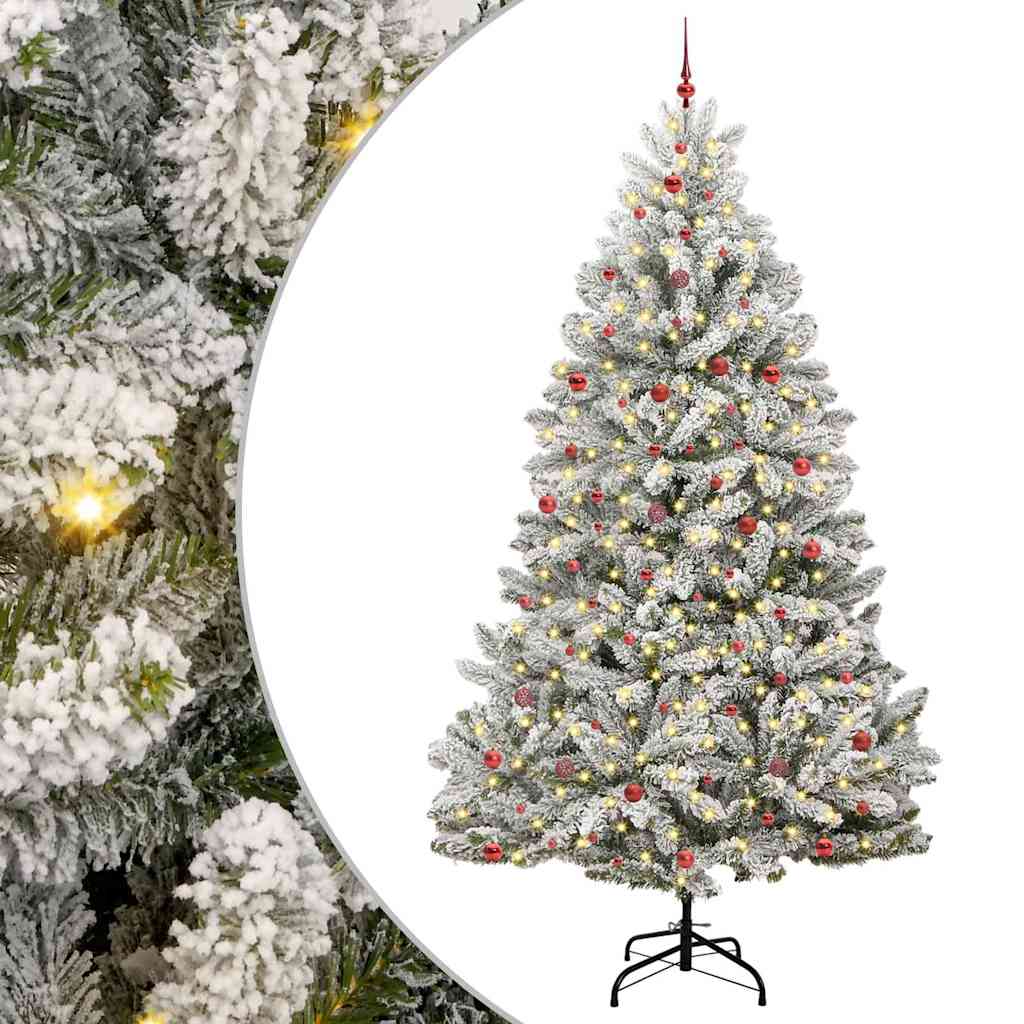 Albero di Natale artificiale con 300 LED Verde e Bianco 300 cm | homemem39