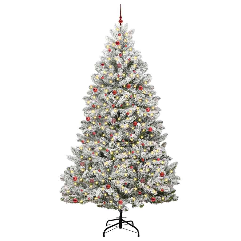 Albero di Natale artificiale con 300 LED Verde e Bianco 300 cm | homemem39