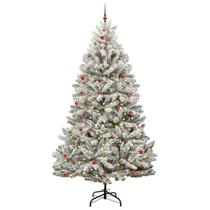 Albero di Natale artificiale con 300 LED Verde e Bianco 300 cm | homemem39