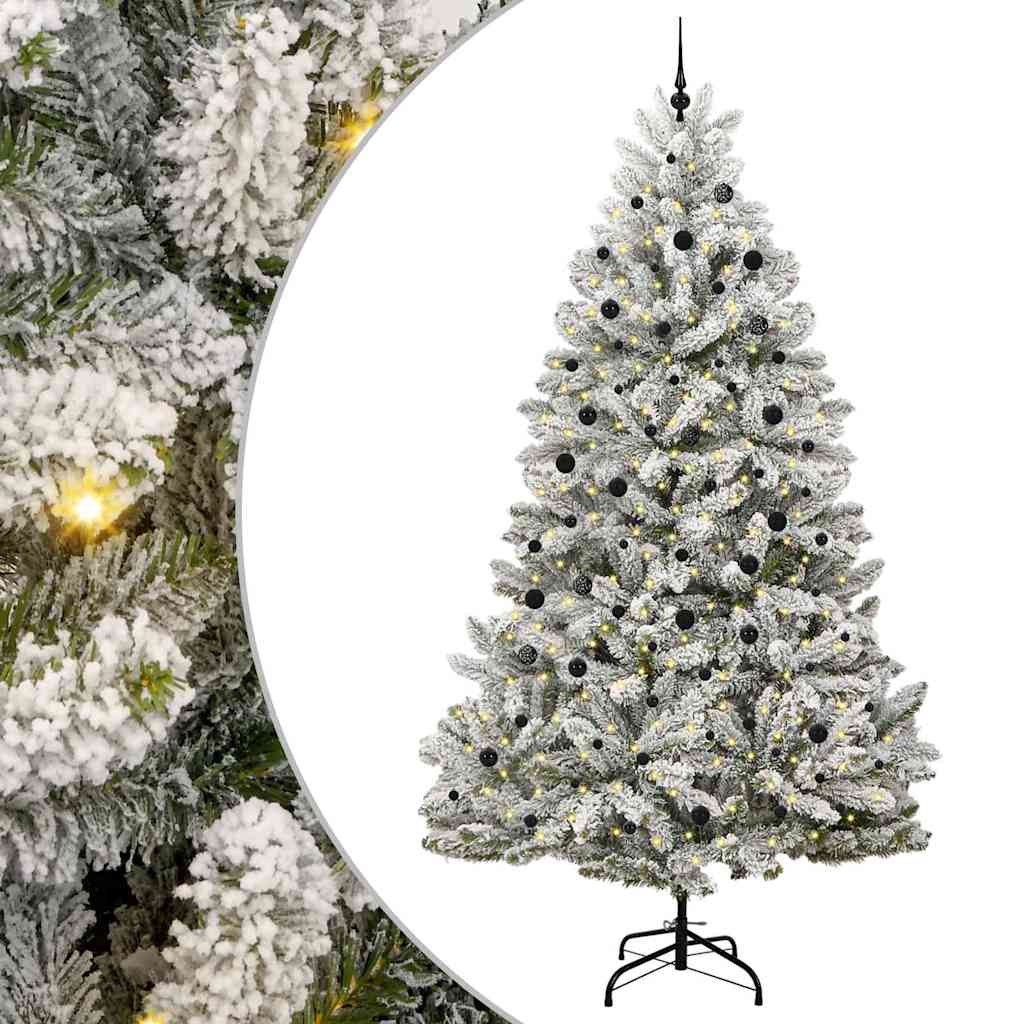 Albero di Natale artificiale con 300 LED Verde e Bianco 300 cm | homemem39