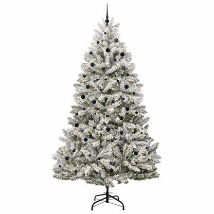 Albero di Natale artificiale con 300 LED Verde e Bianco 300 cm | homemem39
