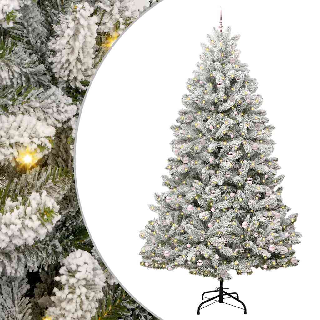 Albero di Natale artificiale con 300 LED Verde e Bianco 300 cm | homemem39