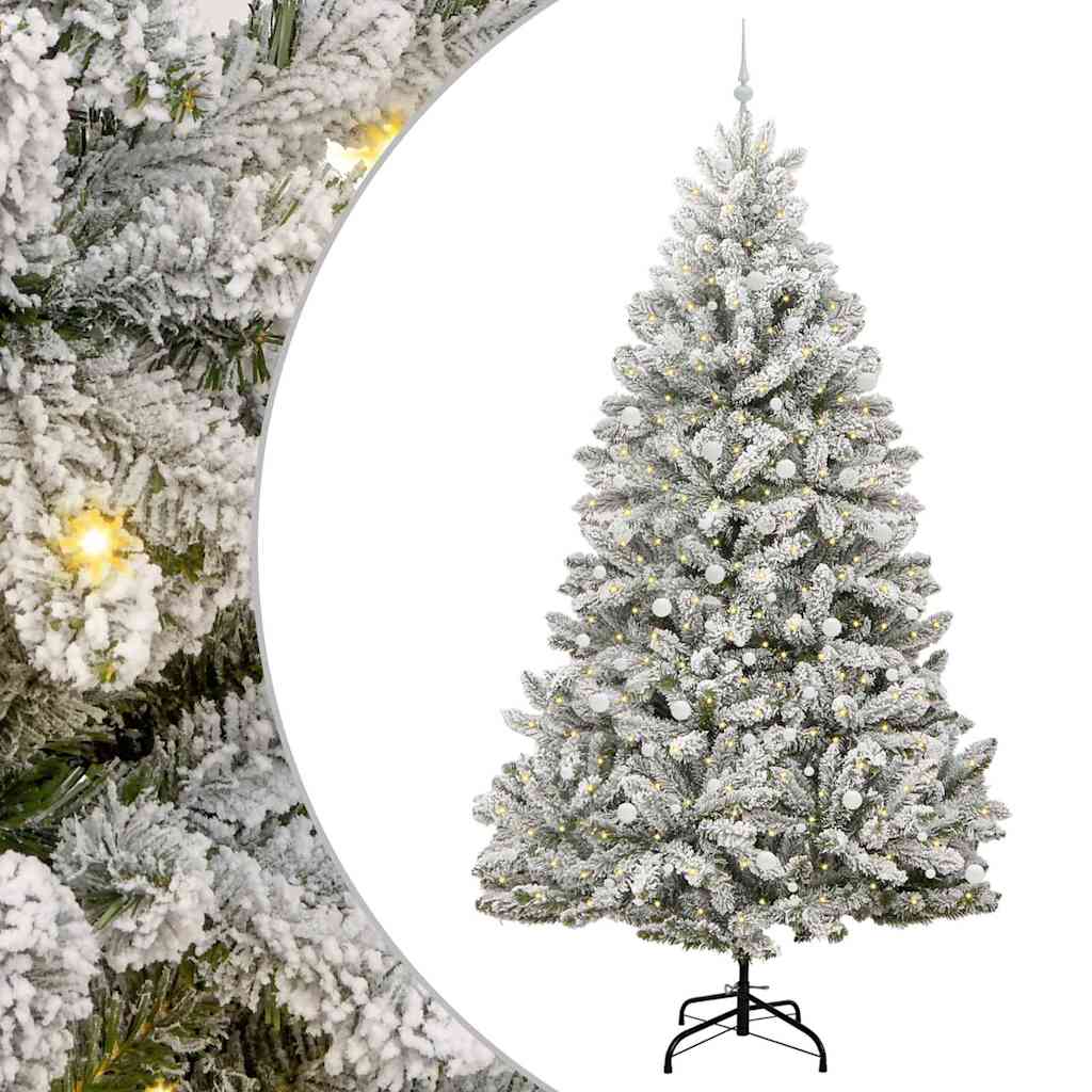 Albero di Natale artificiale con 300 LED Verde e Bianco 300 cm | homemem39