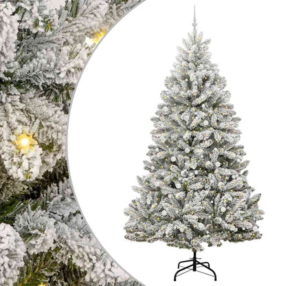 Albero di Natale artificiale con 300 LED Verde e Bianco 300 cm | homemem39