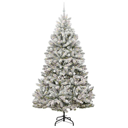 Albero di Natale artificiale con 300 LED Verde e Bianco 300 cm | homemem39