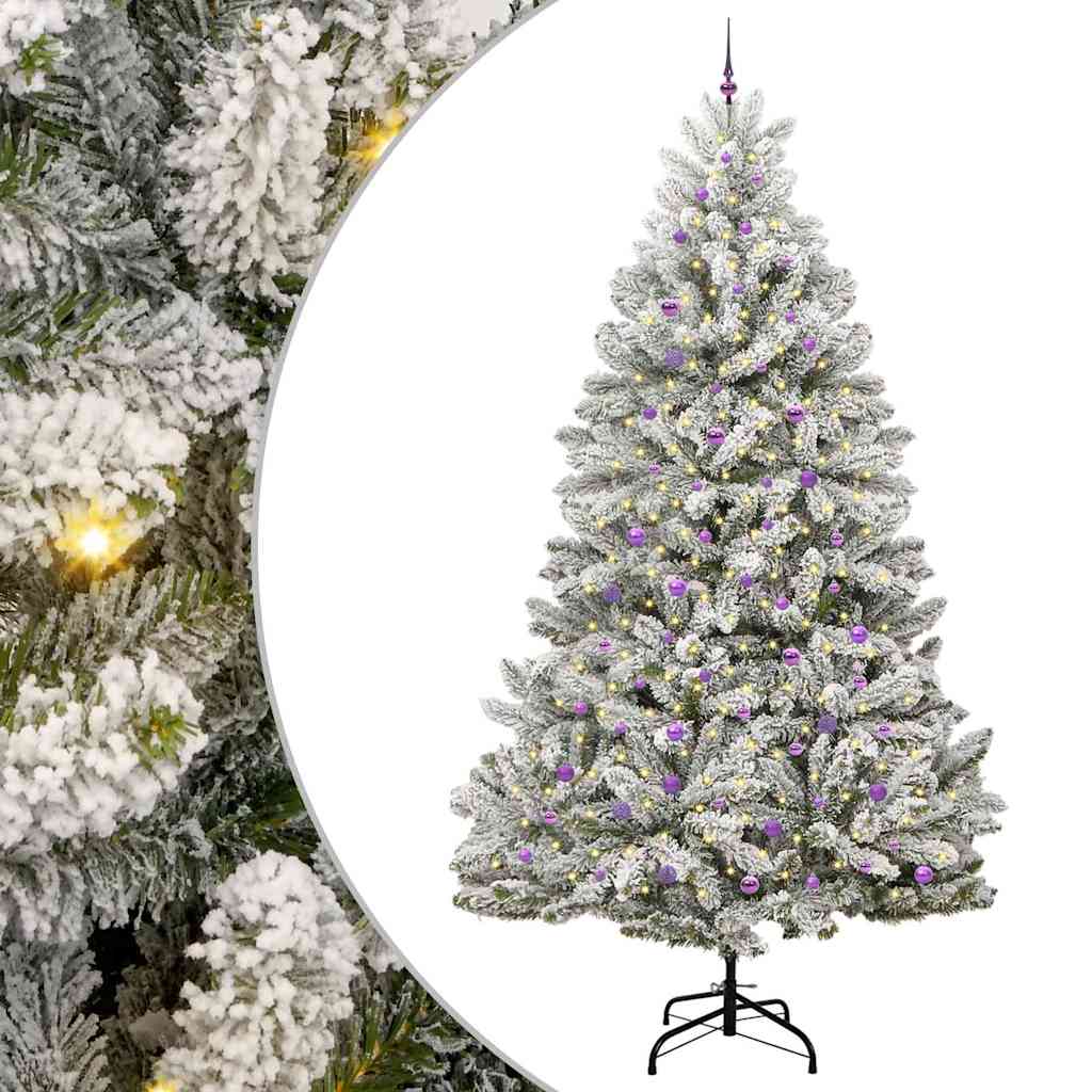 Albero di Natale artificiale con 300 LED Verde e Bianco 300 cm | homemem39