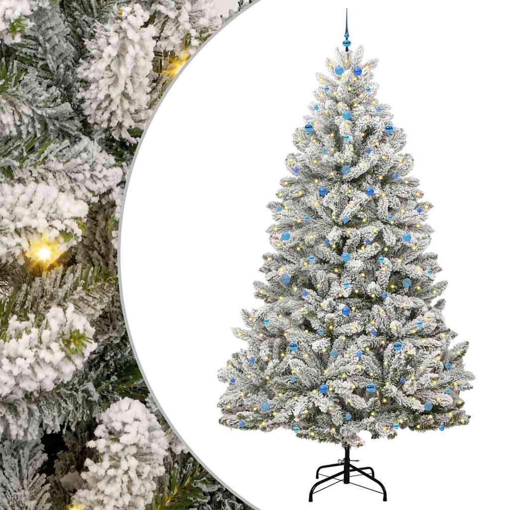 Albero di Natale artificiale con 300 LED Verde e Bianco 300 cm | homemem39