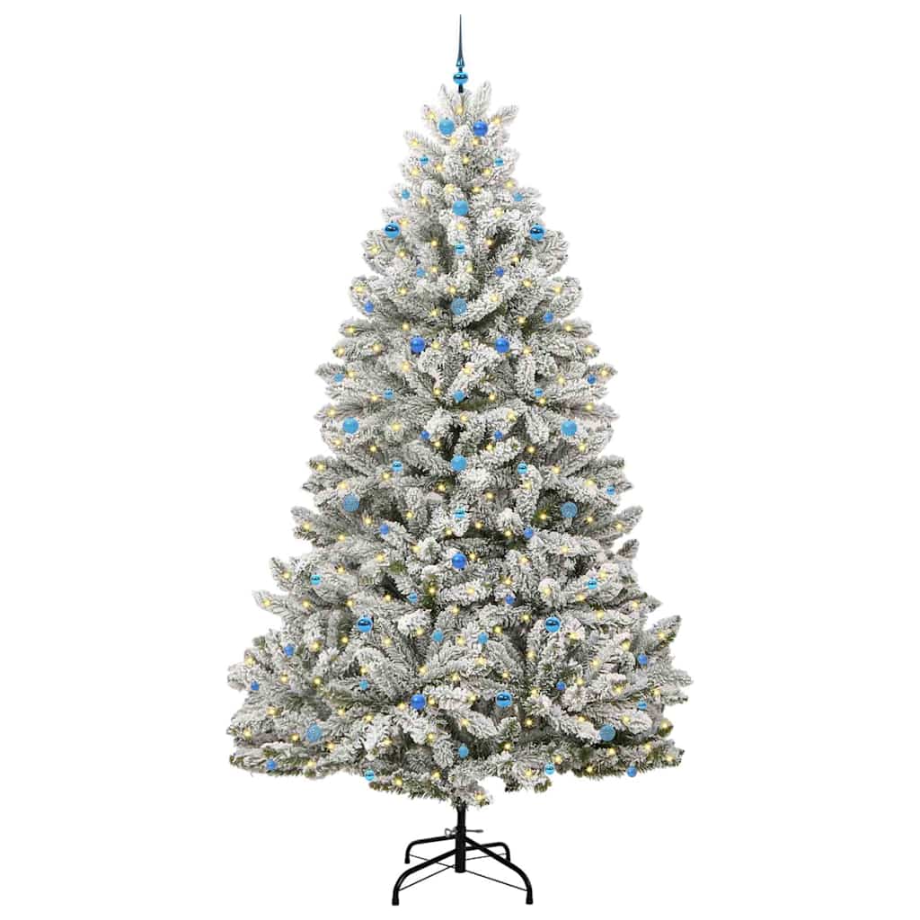 Albero di Natale artificiale con 300 LED Verde e Bianco 300 cm | homemem39