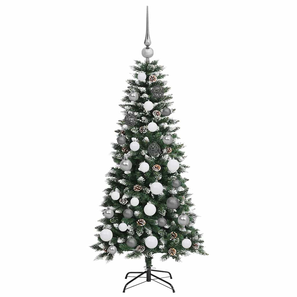 Albero di Natale artificiale con 150 LED Verde 120 cm | homemem39