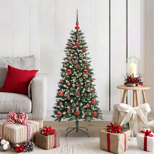 Albero di Natale artificiale con 150 LED Verde 120 cm | homemem39