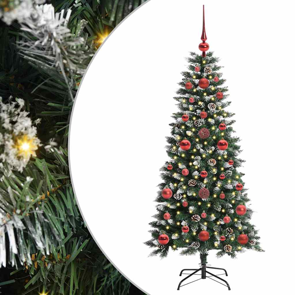 Albero di Natale artificiale con 150 LED Verde 120 cm