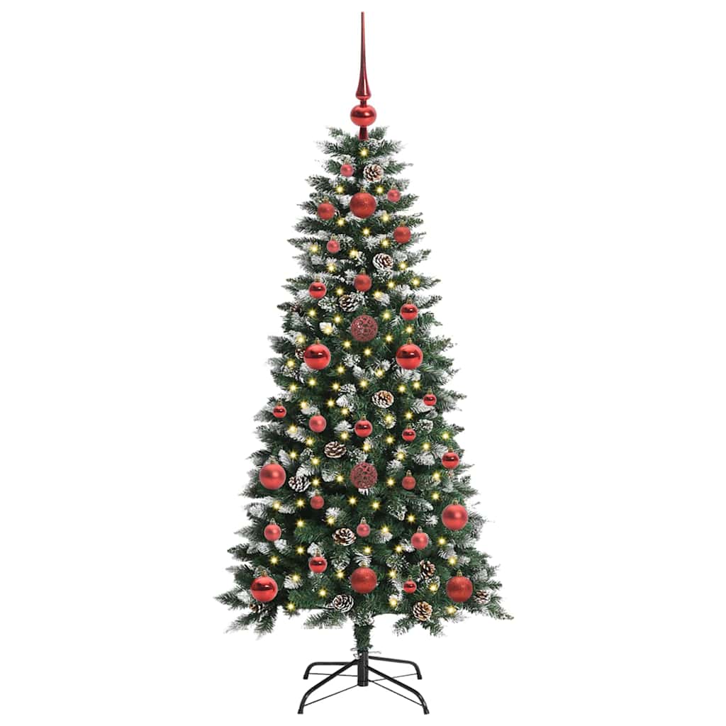 Albero di Natale artificiale con 150 LED Verde 120 cm