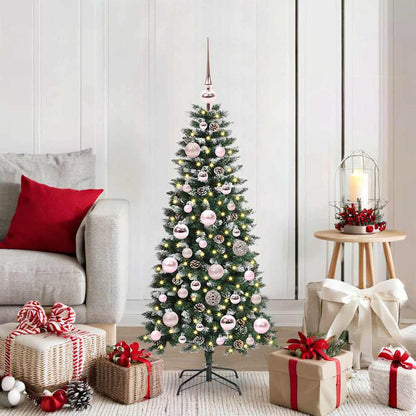 Albero di Natale artificiale con 150 LED Verde 120 cm | homemem39