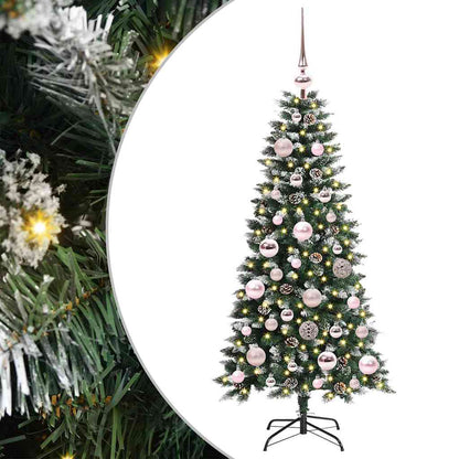 Albero di Natale artificiale con 150 LED Verde 120 cm | homemem39