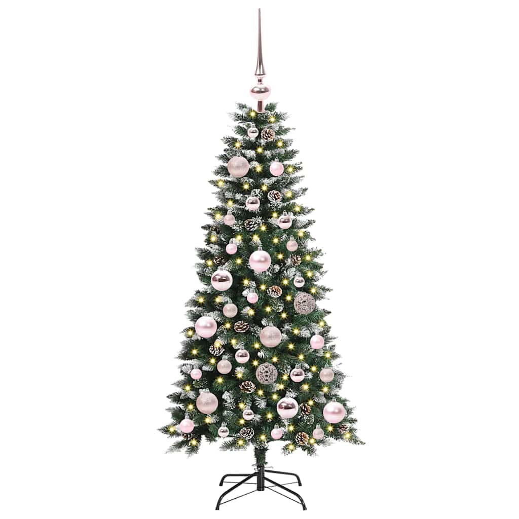 Albero di Natale artificiale con 150 LED Verde 120 cm | homemem39