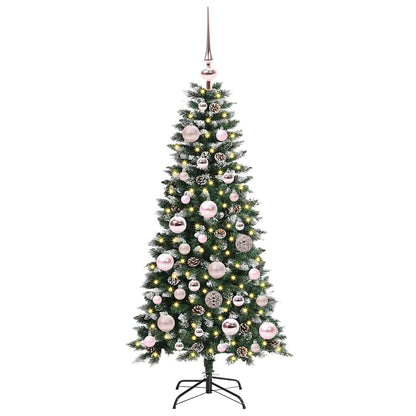 Albero di Natale artificiale con 150 LED Verde 120 cm | homemem39