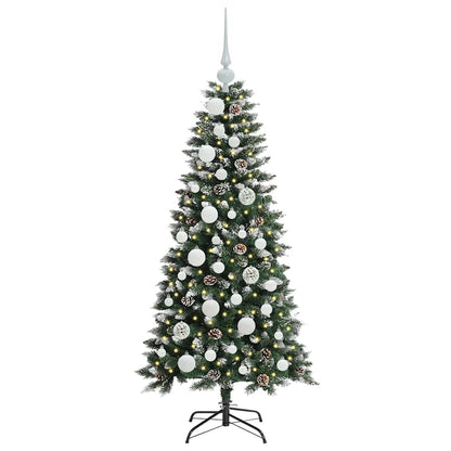 Albero di Natale artificiale con 150 LED Verde 120 cm