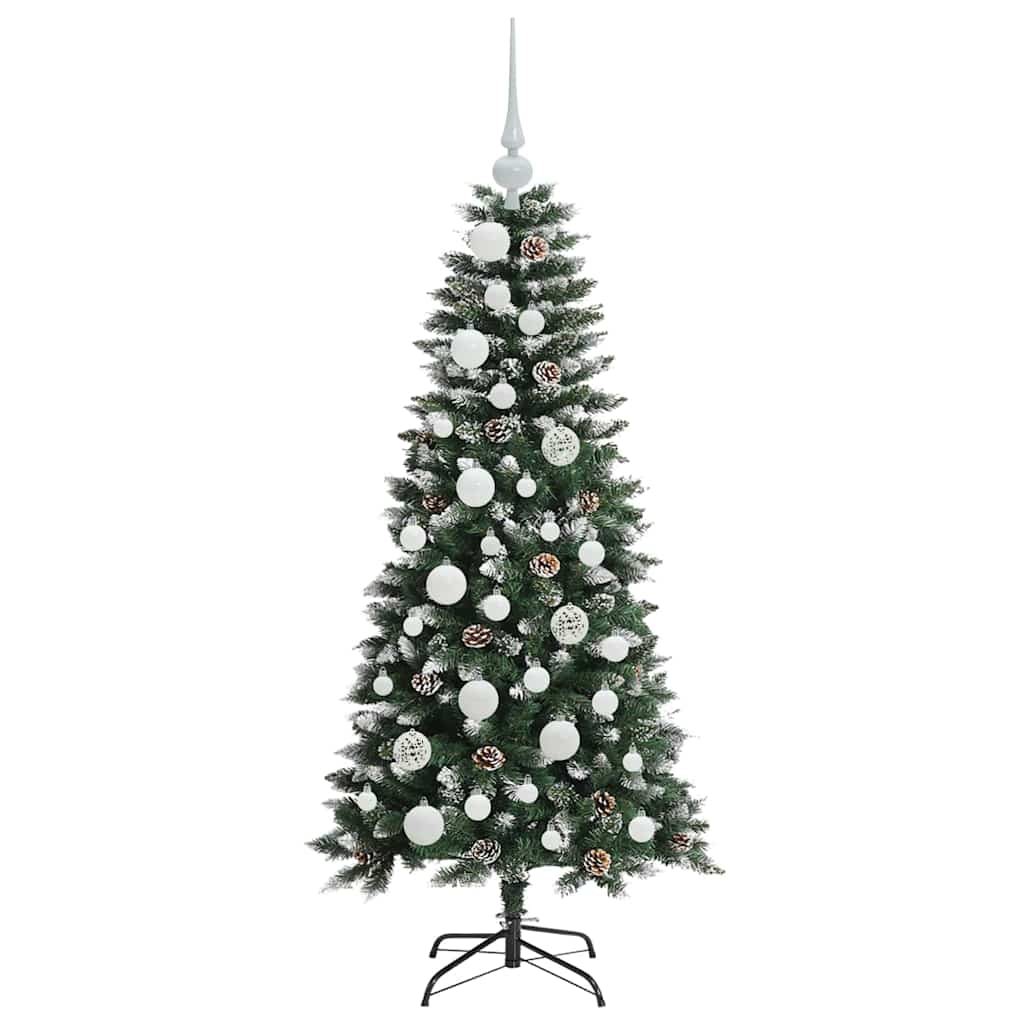Albero di Natale artificiale con 150 LED Verde 120 cm | homemem39