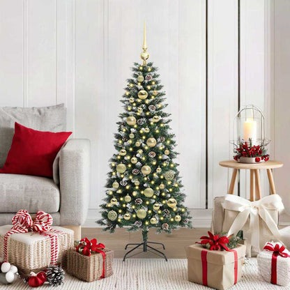 Albero di Natale artificiale con 150 LED Verde 120 cm