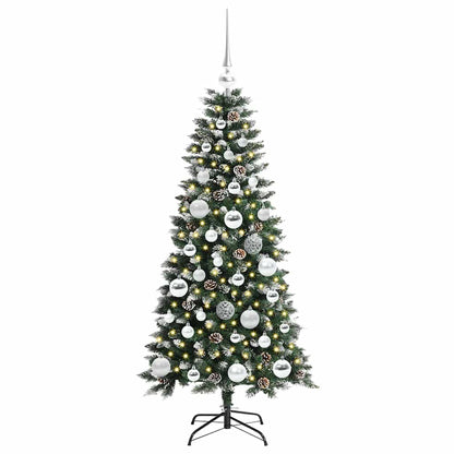 Albero di Natale artificiale con 150 LED Verde 120 cm | homemem39