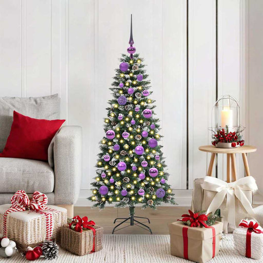 Albero di Natale artificiale con 150 LED Verde 120 cm