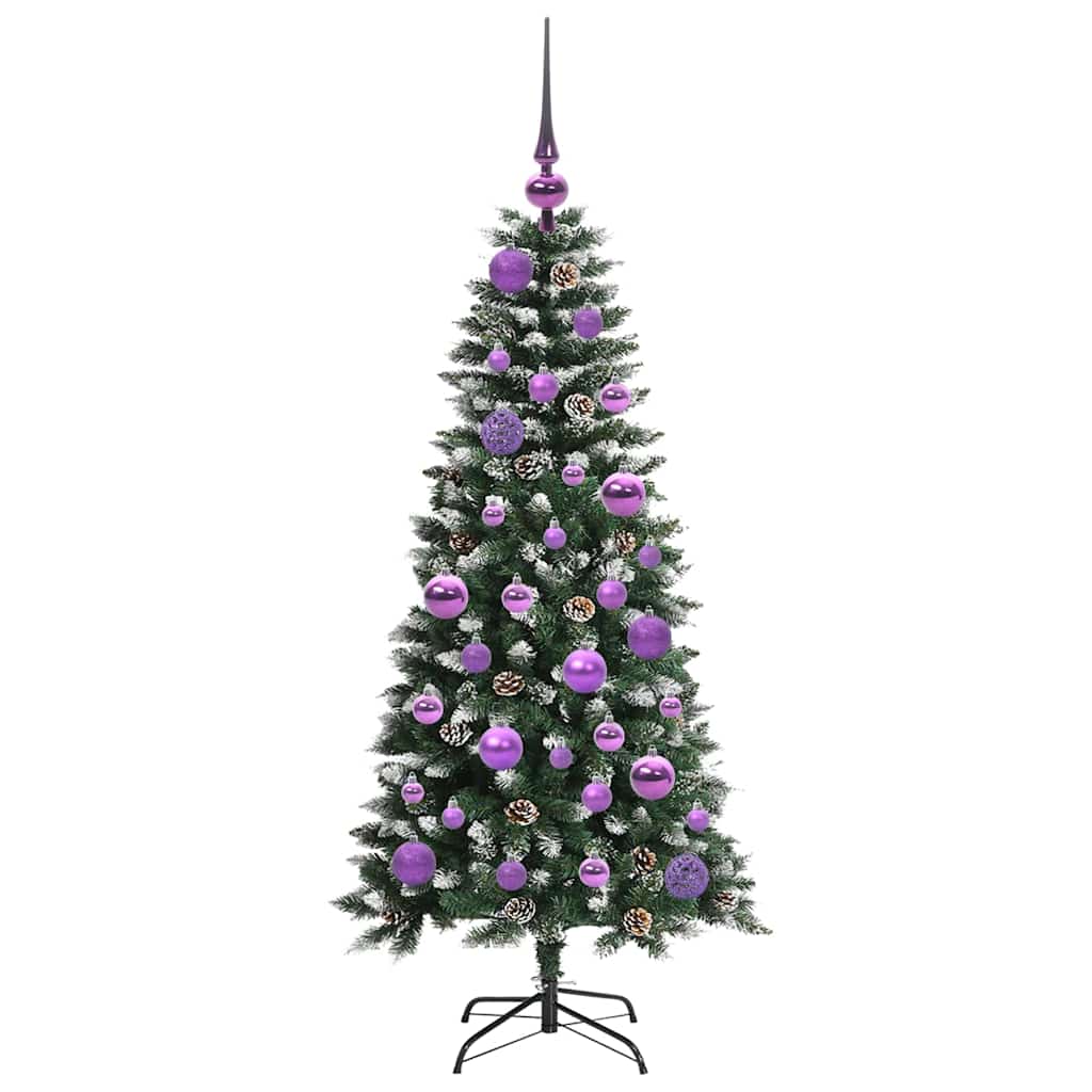 Albero di Natale artificiale con 150 LED Verde 120 cm | homemem39