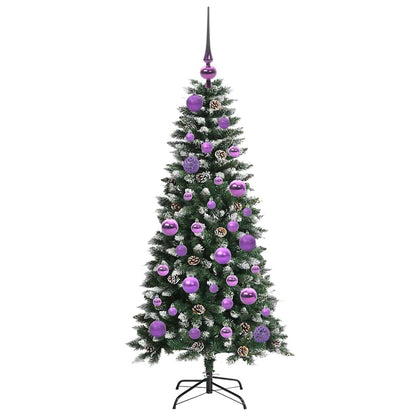 Albero di Natale artificiale con 150 LED Verde 120 cm | homemem39