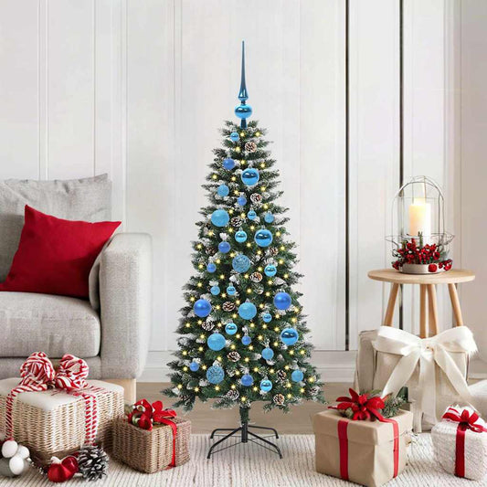Albero di Natale artificiale con 150 LED Verde 120 cm | homemem39