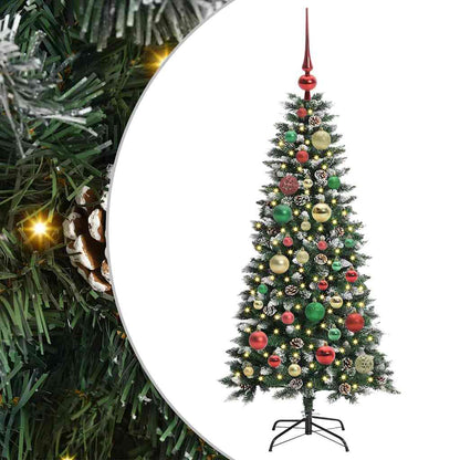 Albero di Natale artificiale con 150 LED Verde 120 cm | homemem39