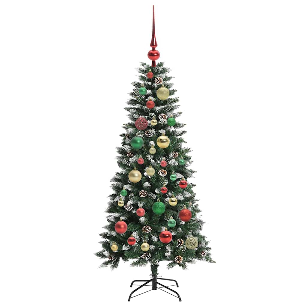 Albero di Natale artificiale con 150 LED Verde 120 cm | homemem39