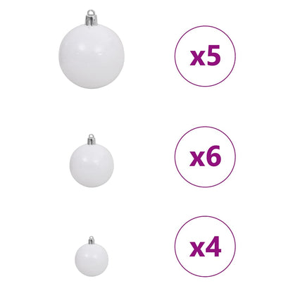 Albero di Natale artificiale con 150 LED Verde 150 cm | homemem39