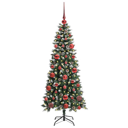 Albero di Natale artificiale con 150 LED Verde 150 cm