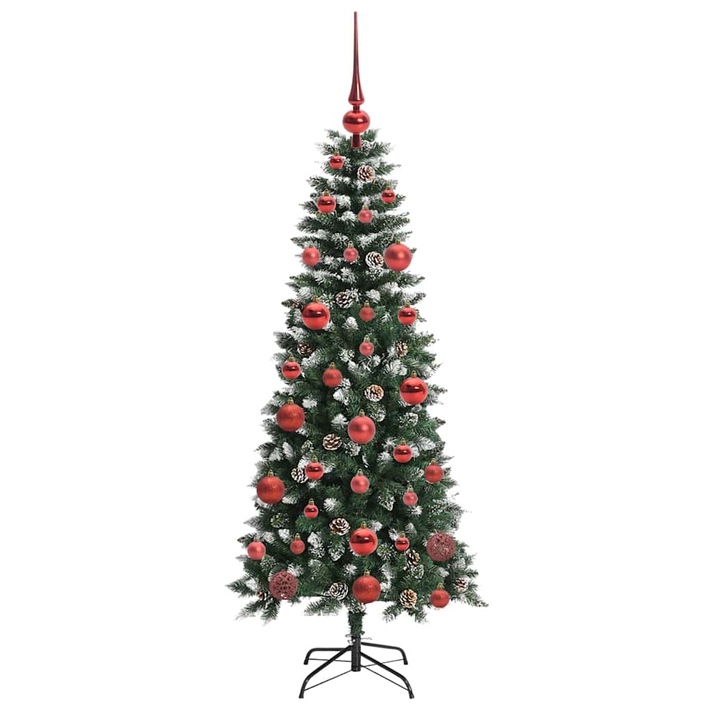 Albero di Natale artificiale con 150 LED Verde 150 cm