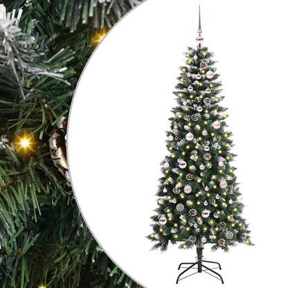 Albero di Natale artificiale con 150 LED Verde 150 cm