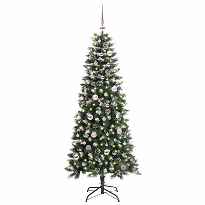 Albero di Natale artificiale con 150 LED Verde 150 cm