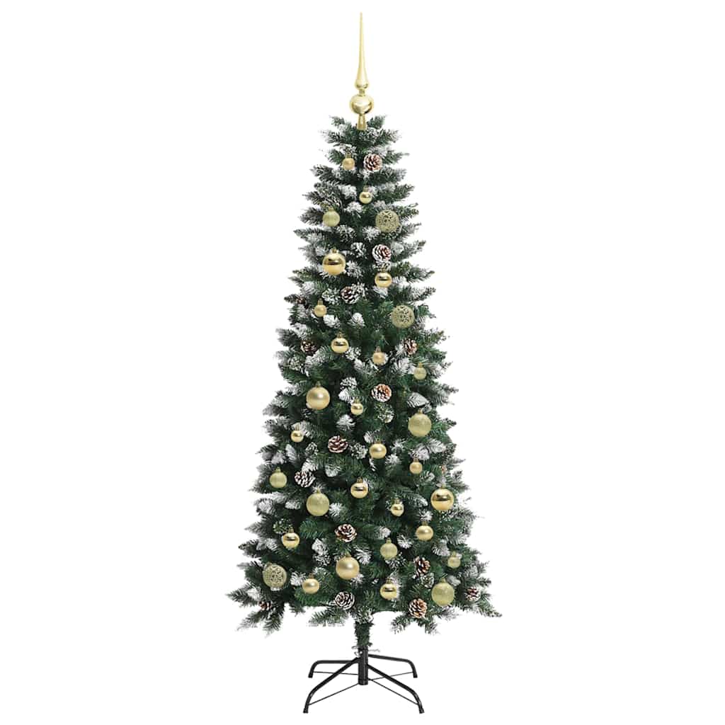 Albero di Natale artificiale con 150 LED Verde 150 cm