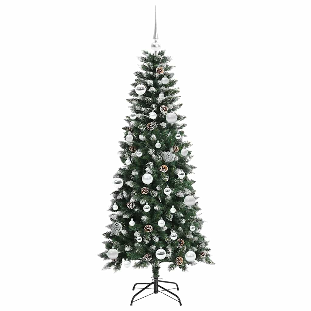 Albero di Natale artificiale con 150 LED Verde 150 cm | homemem39