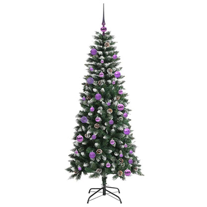 Albero di Natale artificiale con 150 LED Verde 150 cm