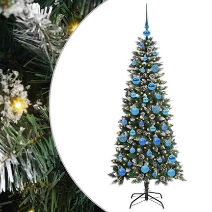 Albero di Natale artificiale con 150 LED Verde 150 cm | homemem39