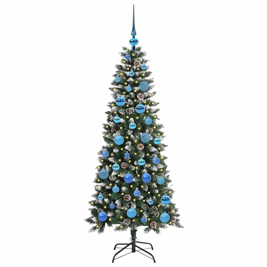 Albero di Natale artificiale con 150 LED Verde 150 cm | homemem39