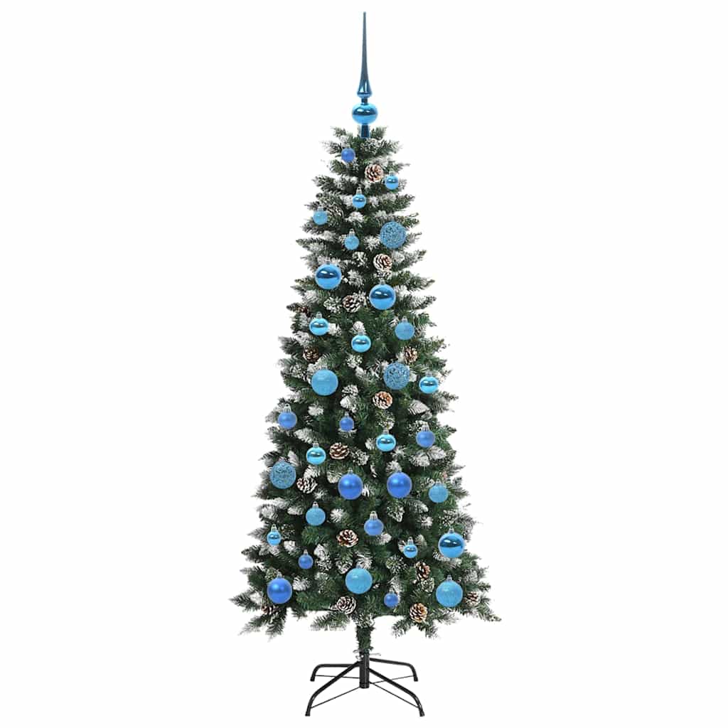 Albero di Natale artificiale con 150 LED Verde 150 cm | homemem39