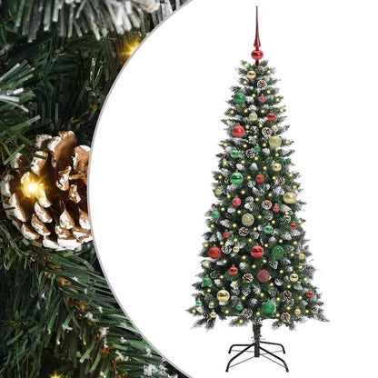 Albero di Natale artificiale con 150 LED Verde 150 cm | homemem39
