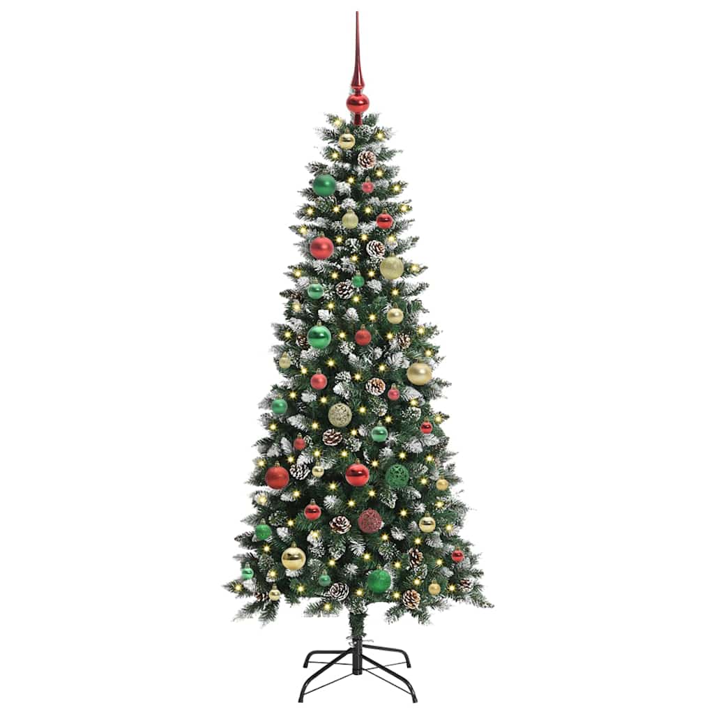 Albero di Natale artificiale con 150 LED Verde 150 cm | homemem39