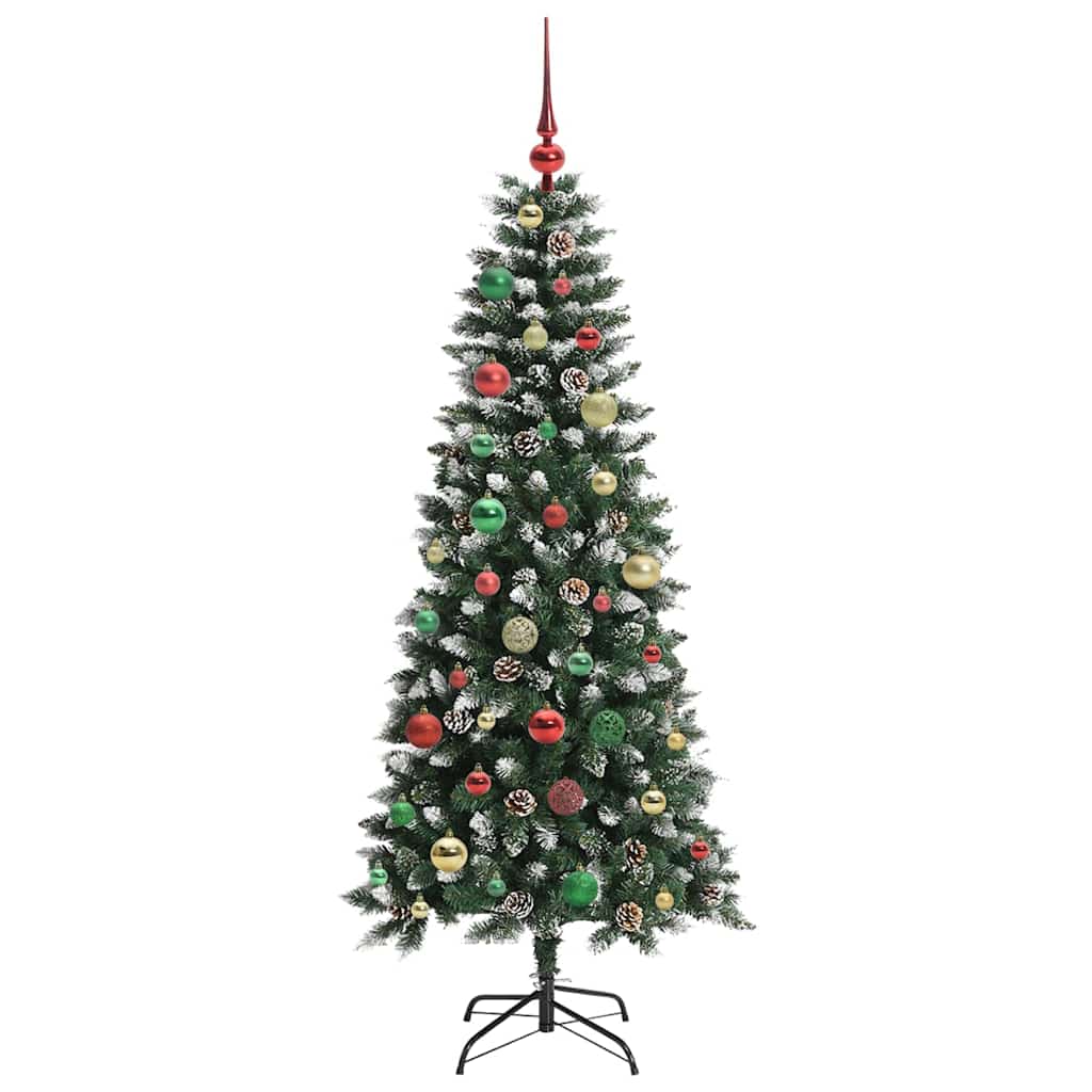 Albero di Natale artificiale con 150 LED Verde 150 cm | homemem39